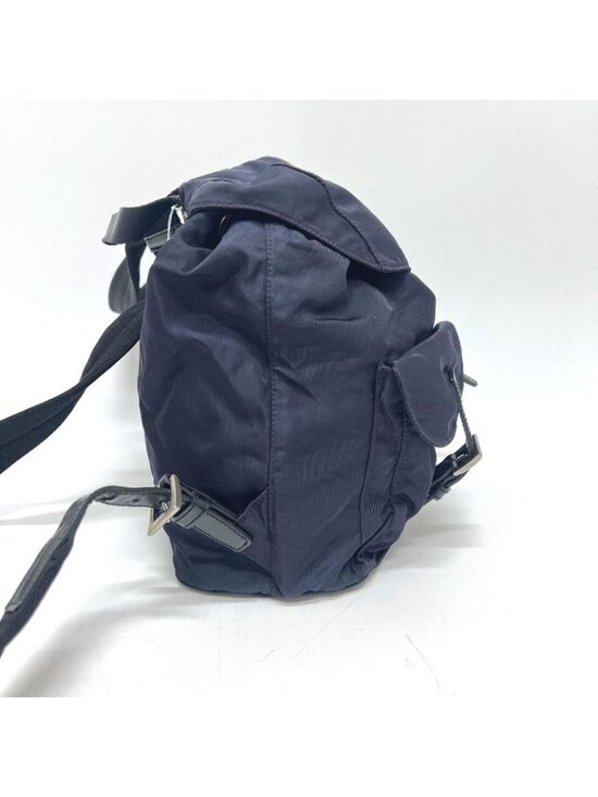 Prada Backpack Triangle Logo Plate B6677 Nylon Prugna Purple